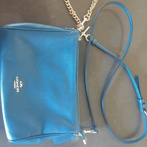 Coach Royal/Aqua Blue leather